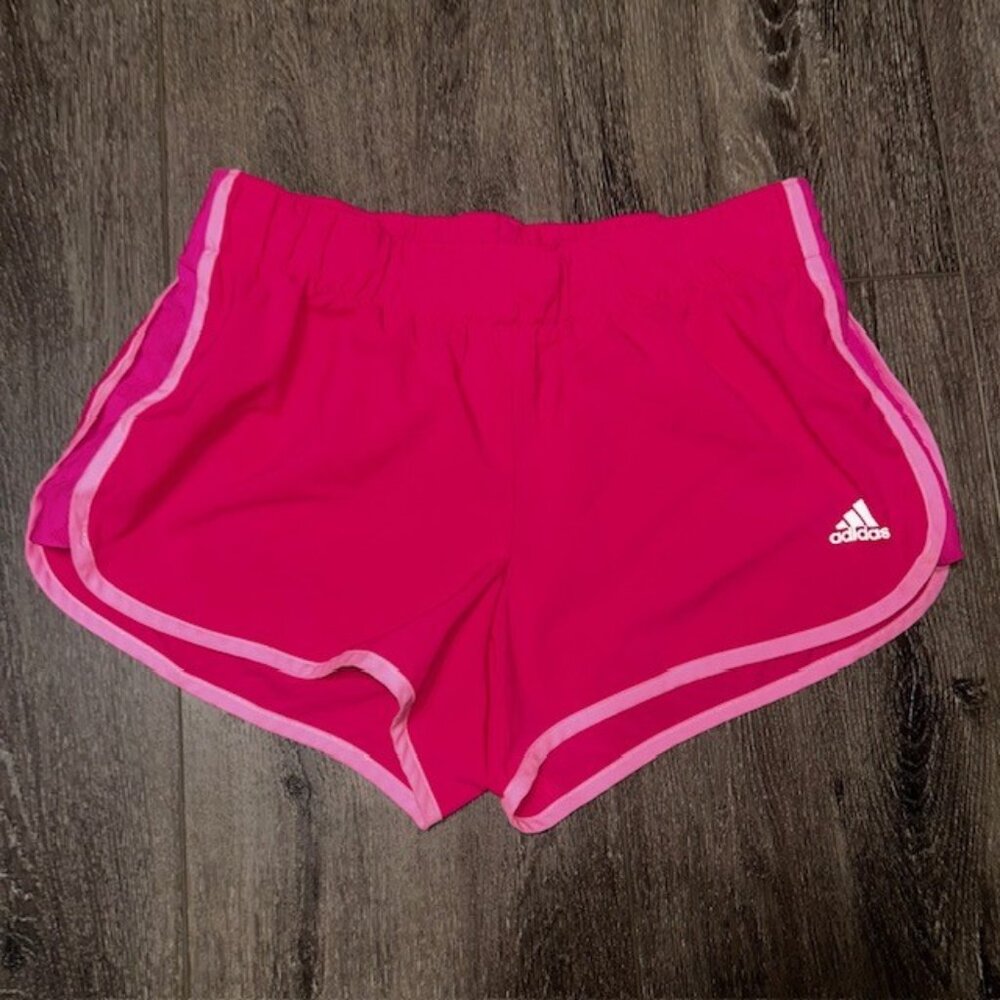 ADIDAS Women's Shorts Medium Pink Climalite Run For Cure Lined M